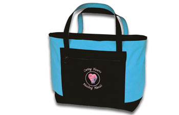 CARING HEARTS SKYBLUE SHOWCASE TOTE