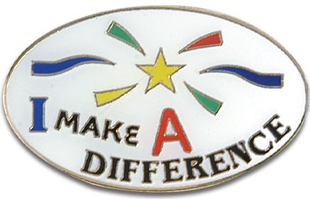 I MAKE A DIFFERENCE LAPEL PIN