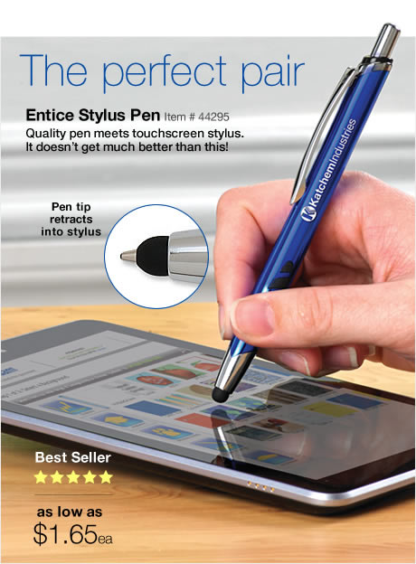 Entice stylus pen - one of our bestselling promotional products