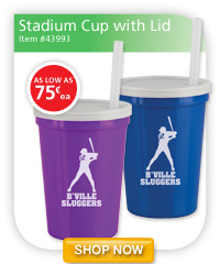 Stadium Cup with Lid - as low as 75&cent;