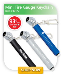 Mini Tire Gauge Keychain - 93&cent;