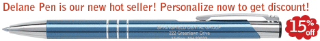 Delane Pen is our new hot seller! We'll engrave up to 5 lines!