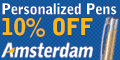 Save 10% on Custom Imprinted Pens! AmsterdamPrinting.com