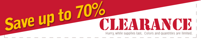 Save up to 70% on promotional products! Amsterdam Printing's Clearance Center