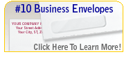 #10 Business envelopes in window and regular styles.