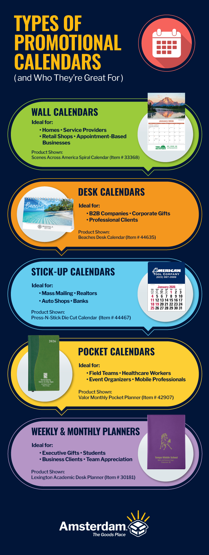 Types of Promotional Calendars
