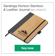 Saratoga Horizon Bamboo & Leather Journal