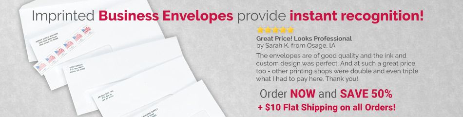 Click to Save on Business Envelopes