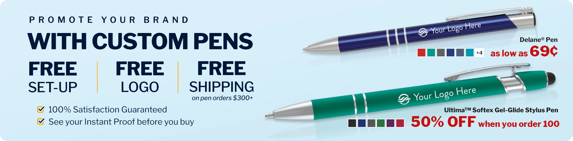 Click to Save on Custom Pens