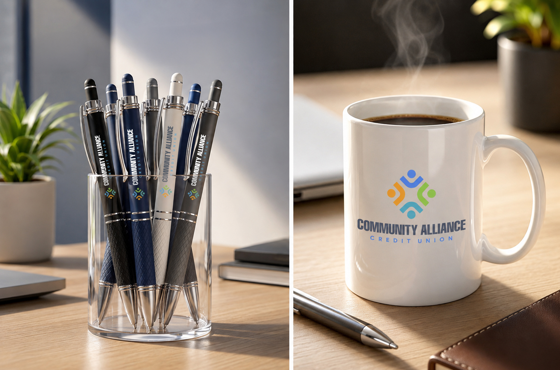 Promotional pens versus custom mugs comparison