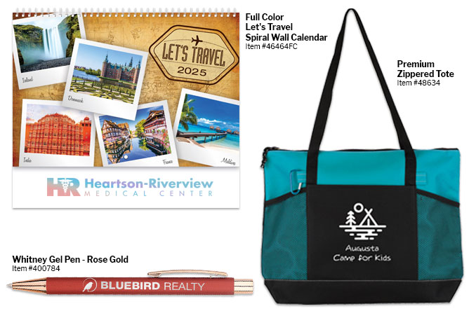 Travel Agency Must Haves - Pens, Bags and Calendars