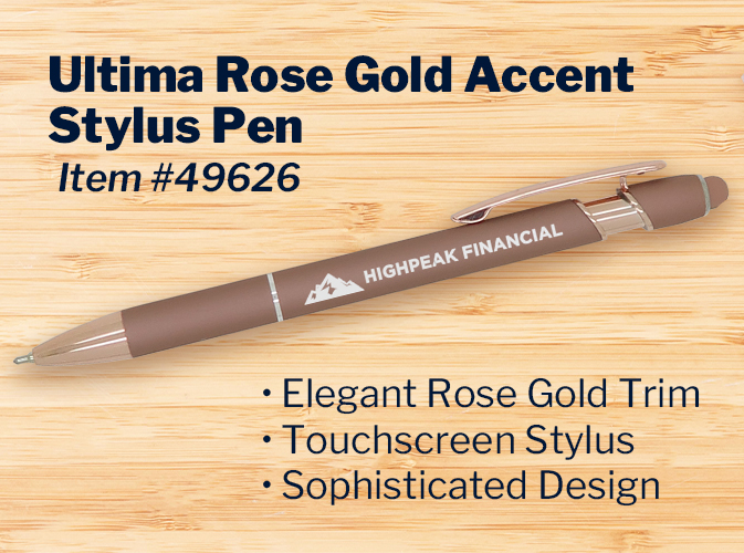 Ultima Rose Gold Accent Stylus Pen