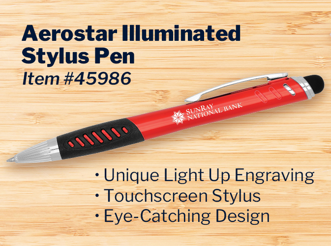 Aerostar Illuminated Stylus Pen