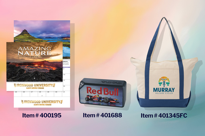 Promotional calendars, tech  and bags as effective promos