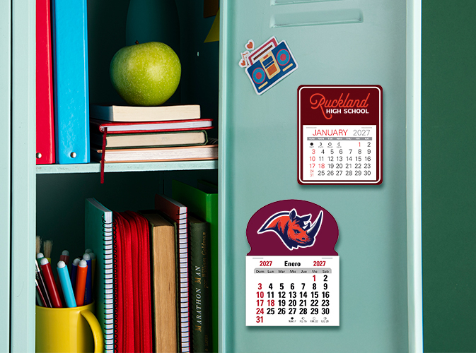 Stick up and magnetic calendars